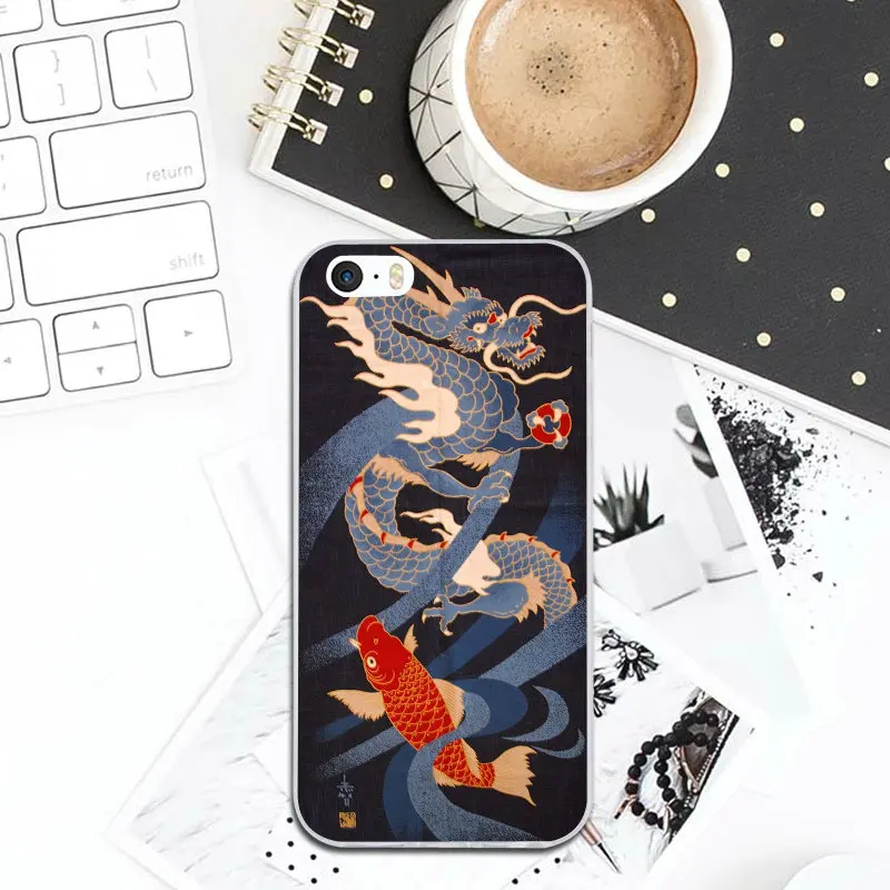 Oriental Chinese Dragon For iPhone 7 7Plus 6 6S 6Plus 5 5S SE 5C 4 4S 8 8Plus X XR XS Max Soft TPU Silicone Mobile Phone Cases | Мобильные