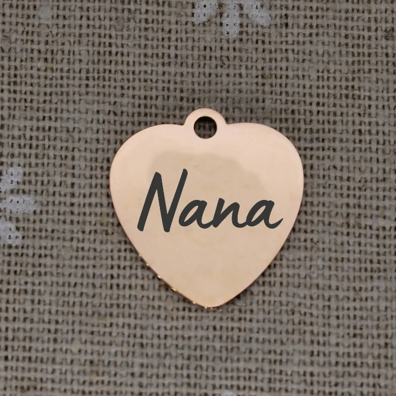 Семейные Подвески из нержавеющей стали очаровательные аксессуары ручной