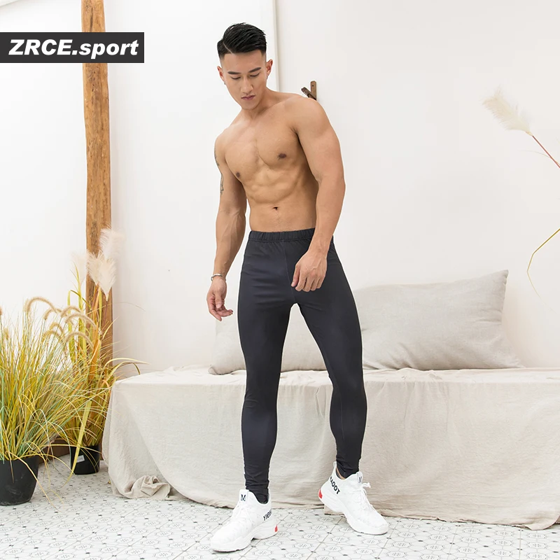 Zrce мужские плотно облегающие леггинсы эластичные тренажерные залы Фитнес