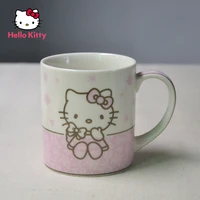 hello kitty collection cup breakfast cup fashion cartoon anime ceramic soup plate lace pattern dinner plate mug