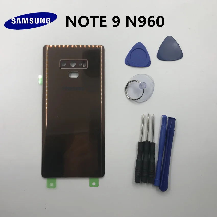 Задняя крышка аккумулятора Samsung Galaxy Note 9 N960 N960F сменный корпус для стеклянной