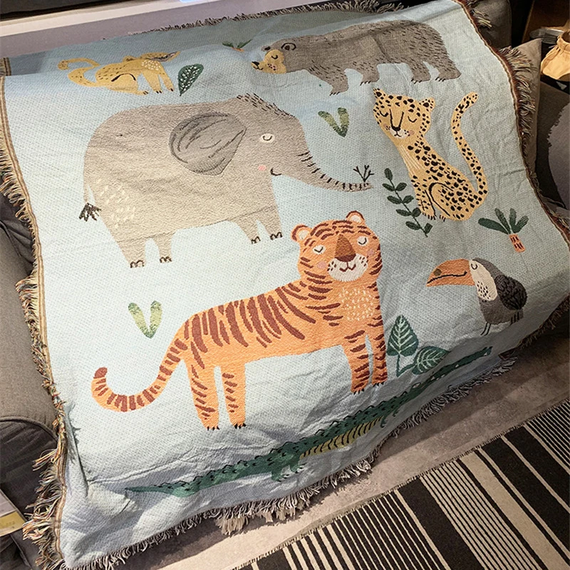 Декоративное одеяло в виде Милого Животного декоративное покрывало креативное