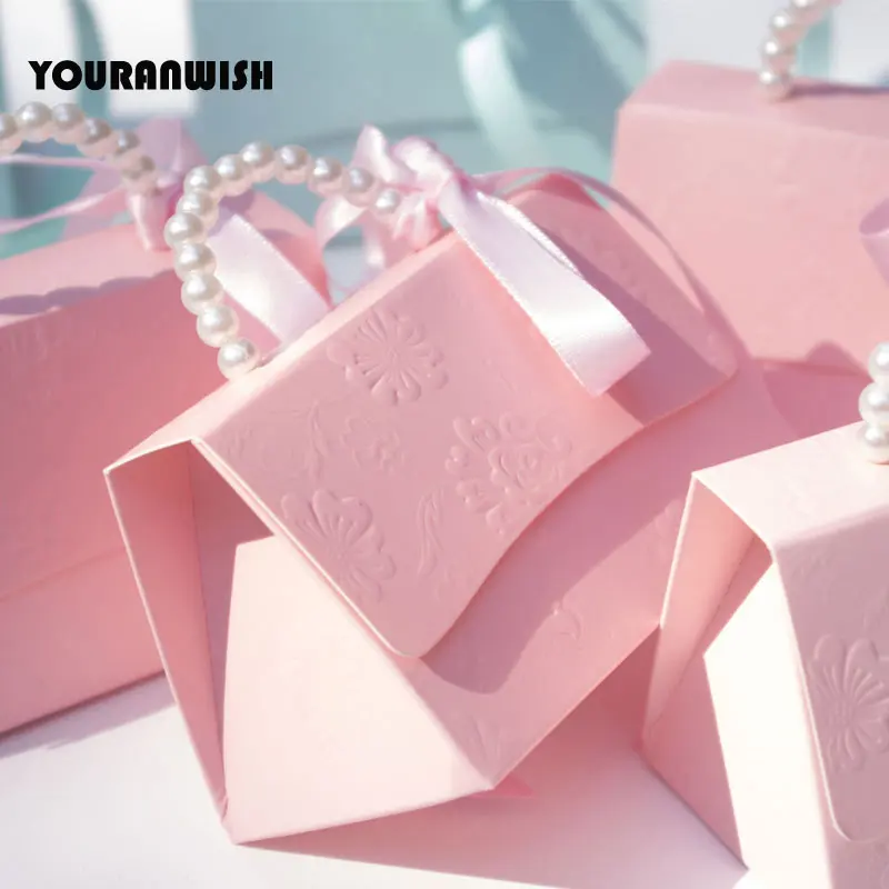 10 шт./лот портативные коробки для конфет вечерние Ринок и свадеб подарочные