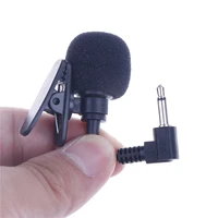 1pcs mini 3 5mm jack microphone lavalier tie clip microphones microfono mic for speaking speech lectures 2m long cable
