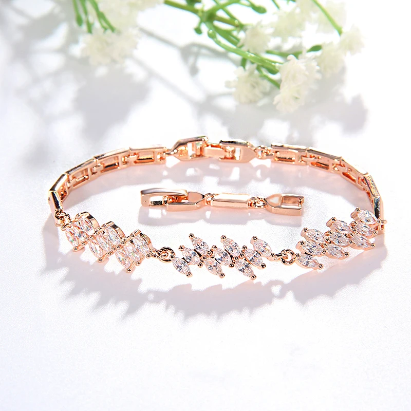 Jinzeyi Лидер продаж модный браслет Романтический женский с кристаллами циркония