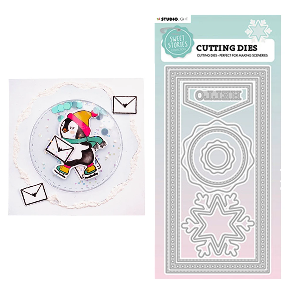 

Snowflake Frame Metal Cutting Dies For Diy Dies Scrapbook Paper Card Embossing Handmade Decoration Photo Album Craft Dies