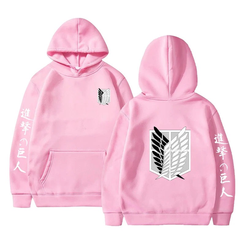 

Ataque no titan hoodies dos homens moletom moda anime impresso japons streetwear pullovers topos unissex roupas casuais sudade