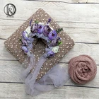 Don  Judy новорожденный 2 шт.компл. 150*100 см и 150*150 см тканевый фон + шапочка для новорожденного аксессуары для фотосессии