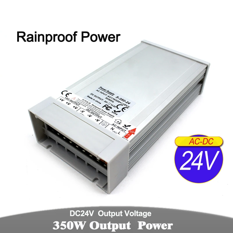 DC 12 В 24 в 36 48 5 300 Вт 350 непромокаемый светильник ing трансформаторы AC DC12V DC24V DC5V