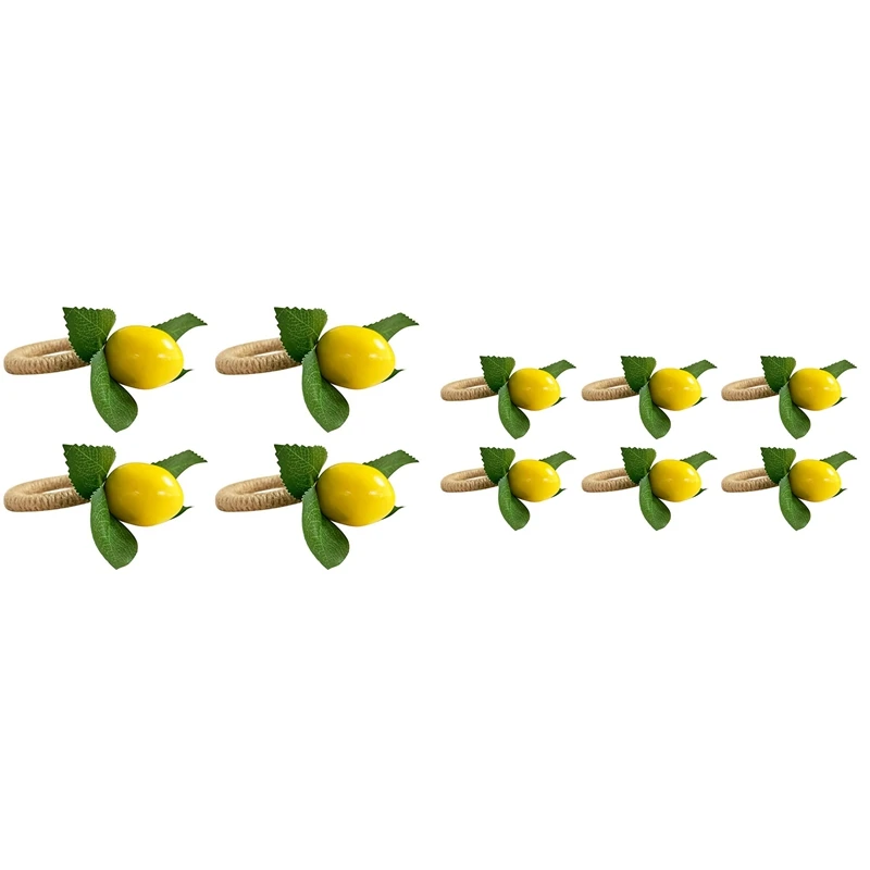 Кольцо для салфеток с имитацией лимонного растения пряжкой фруктов и еды модель
