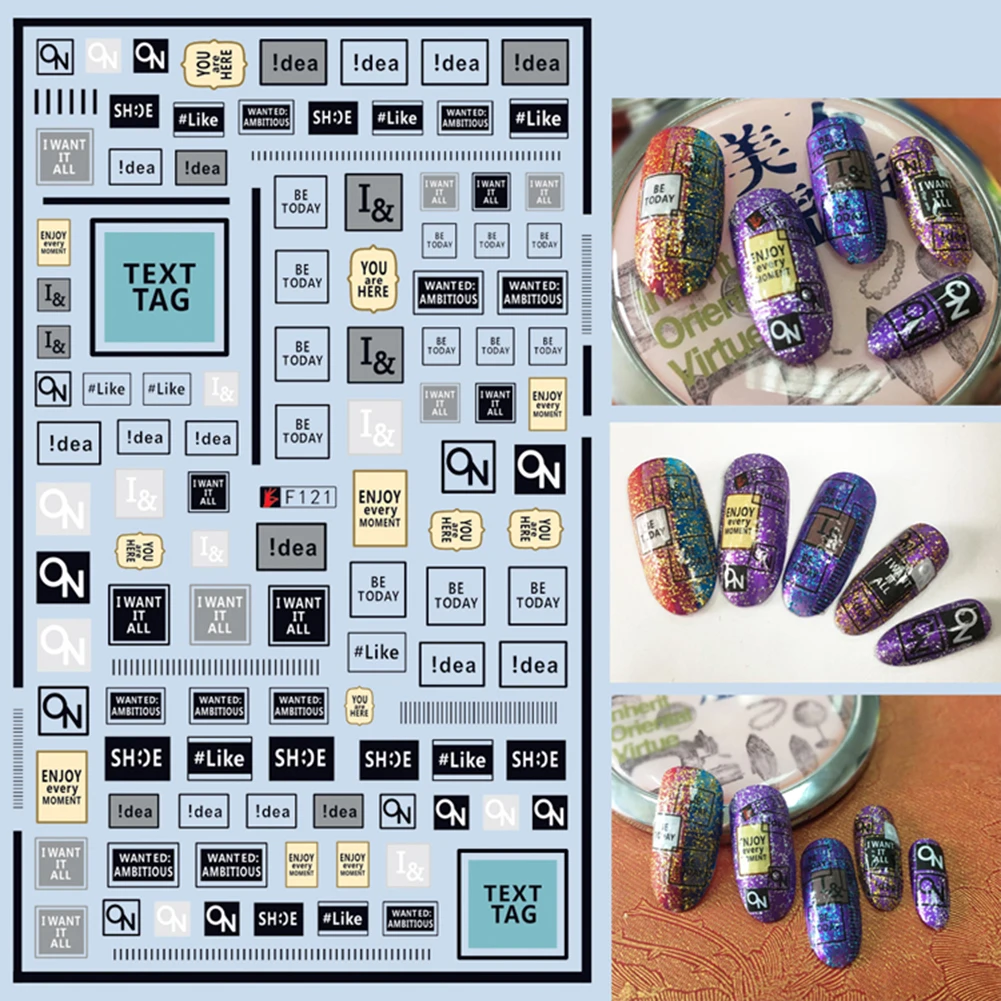 Новинка 2020 Лидер продаж 1 шт. наклеек для дизайна ногтей искусственные наклейки