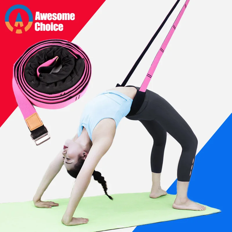 Регулируемый ремень для растяжки ног женщин тянущийся пояс балета танцев