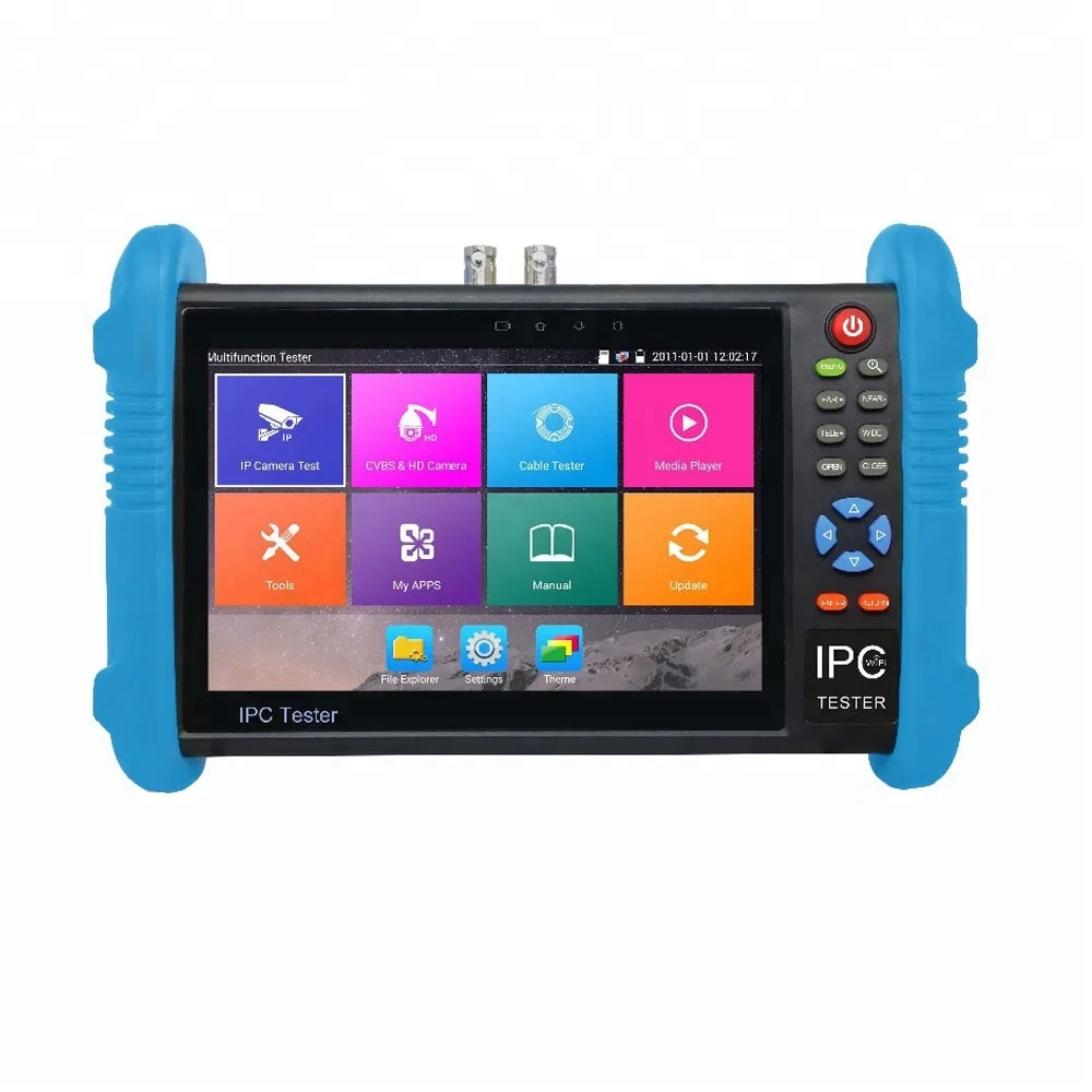 

4K H.265 AHD CVI TVI CVBS IP 6 IN 1 CCTV Tester with multimeter