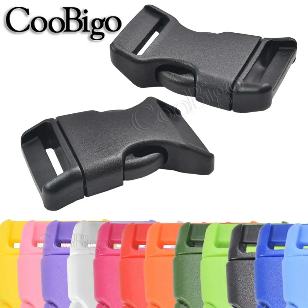 12 шт красочные 1 &quotбоковая застежка пряжки для Паракорда браслет Рюкзак ремень