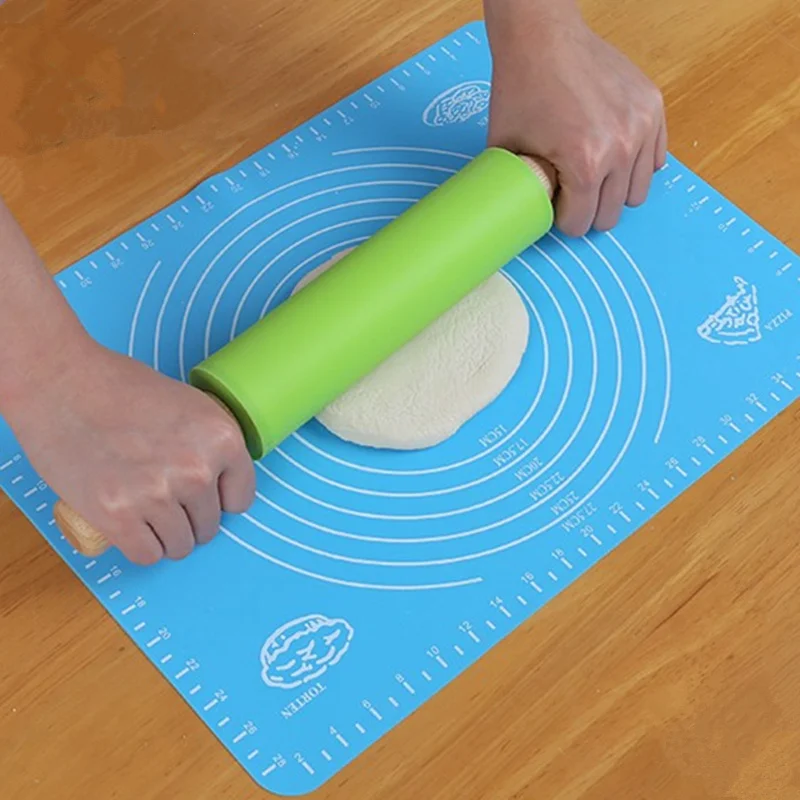 New Silicone Rolling Cut Mat Sugarcraft Fondant Cake Clay Pastry Dough Baking Mats Liners | Дом и сад
