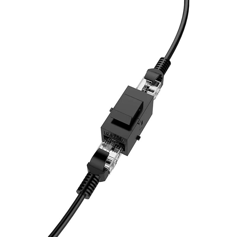 

Cat6 Keystone Coupler Jack, 20-Pack Female to Female RJ45 Unshielded Coupler Keystone Insert Module Black
