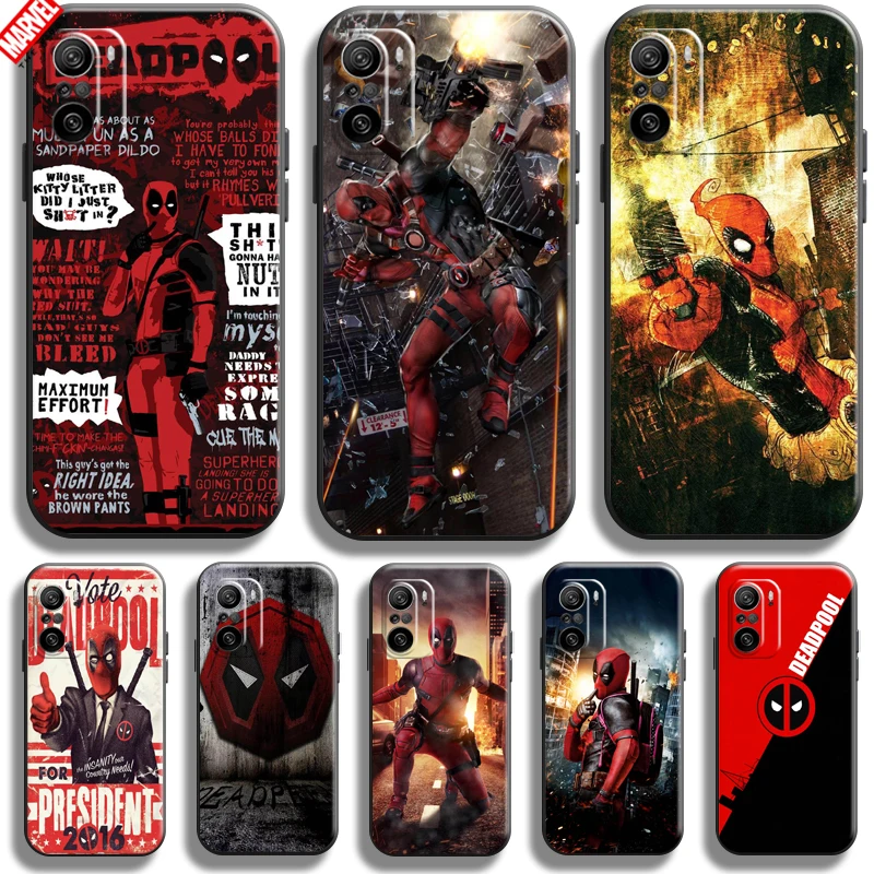 

Deadpool Marvel For Xiaomi Mi 11X 11X Pro Phone Case Soft Silicon Coque Cover Black Funda Comics Captain America
