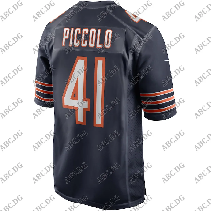 

Customized Stitch American Football Jersey Men Women Kid Youth Chicago Brian Piccolo Navy Game Retired Player Jersey