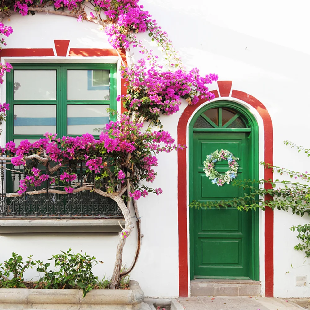 

1pc Seasonal Wreath Adornment Garland Wedding Decor Spring Wreath Decoration