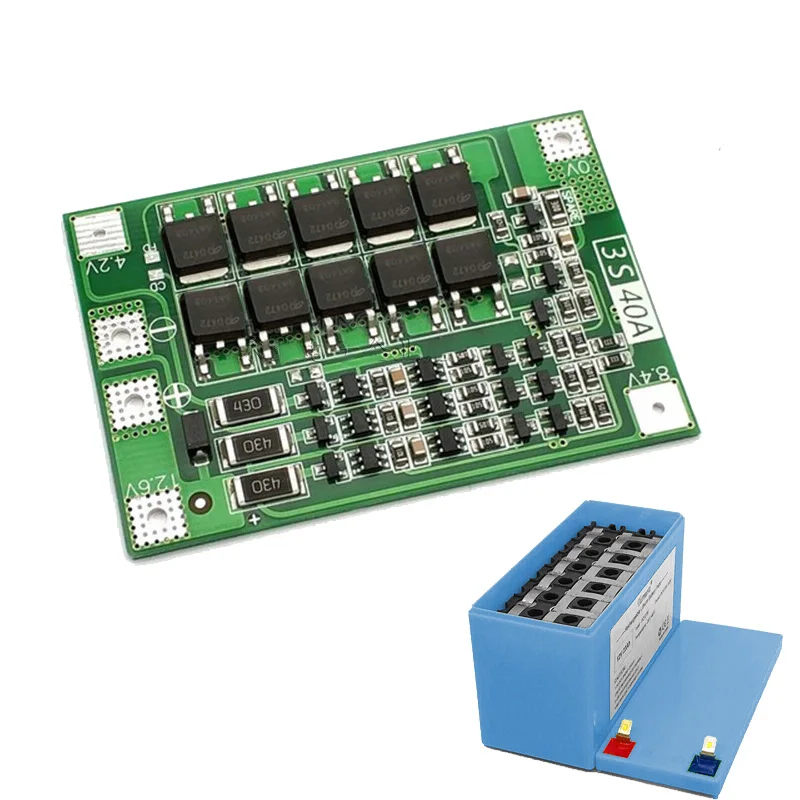 12В 3S7P литиевая перезаряжаемая батарея коробка с батарейным отсеком + кронштейн 40A