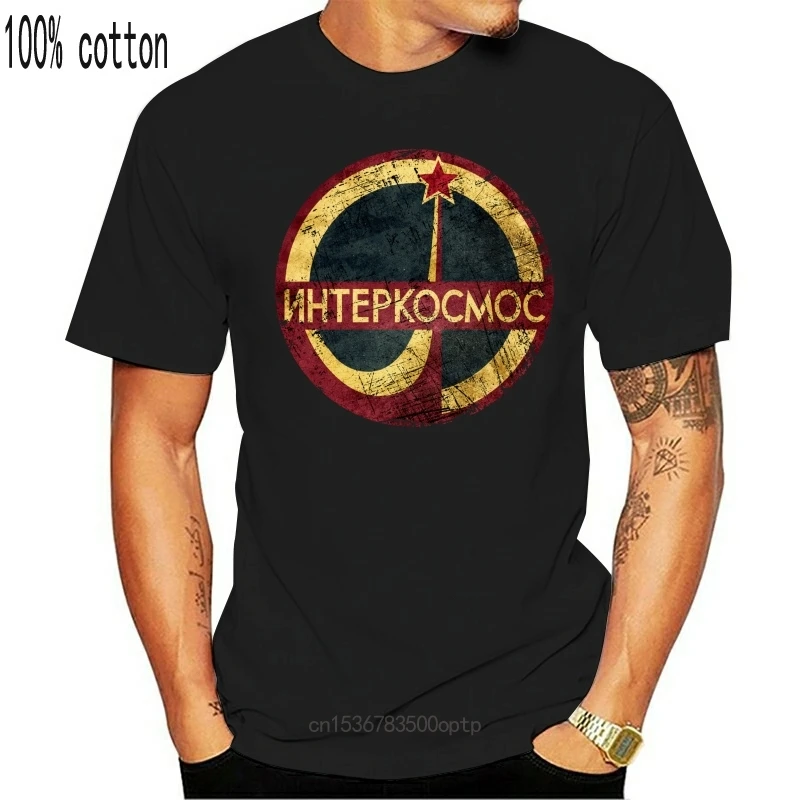 

New T-shirt Soviet Space Programm Russia Intercosmos USSR CCCP Top Christmas Gifts Tee Tshirt