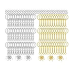 300 шт., металлические кольца для ключей с плоским кольцом