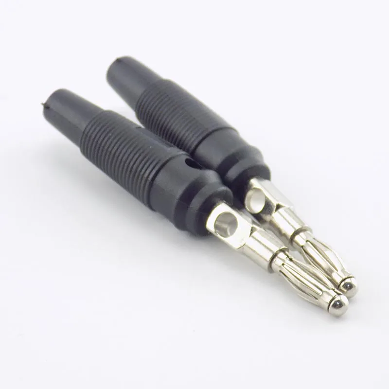2pcs 4mm Banana Plug Audio Connectors Binding Post Jack For Cable Terminals DIY | Безопасность и защита
