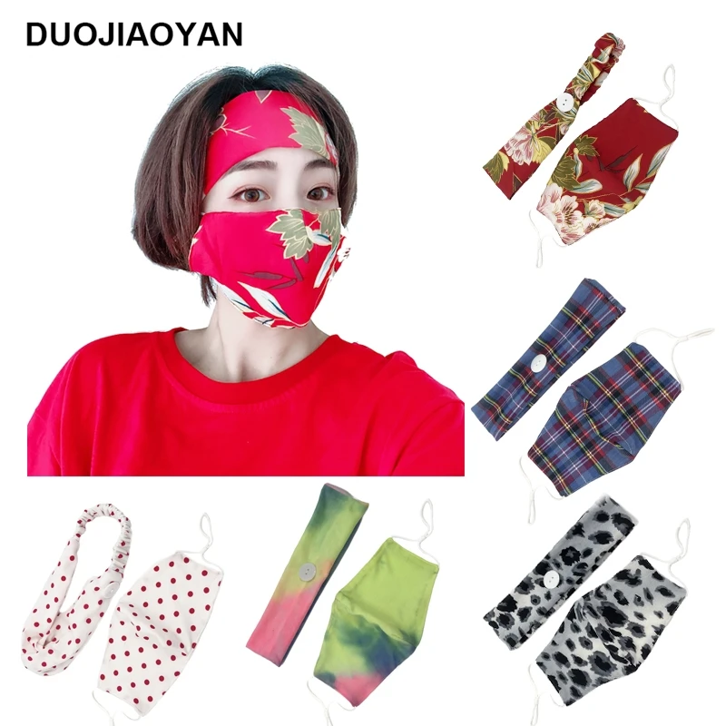DUOJIAOYAN 2 шт. новый женский набор для йоги фитнеса эластичная резинка волос маска