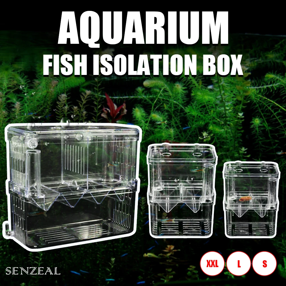 

Big Size Aquarium Fish Breeding Box Floating Baby Fish Shrimp Hatchery Isolation Feedin Box for Aquarium Check Valve 1m Air Line
