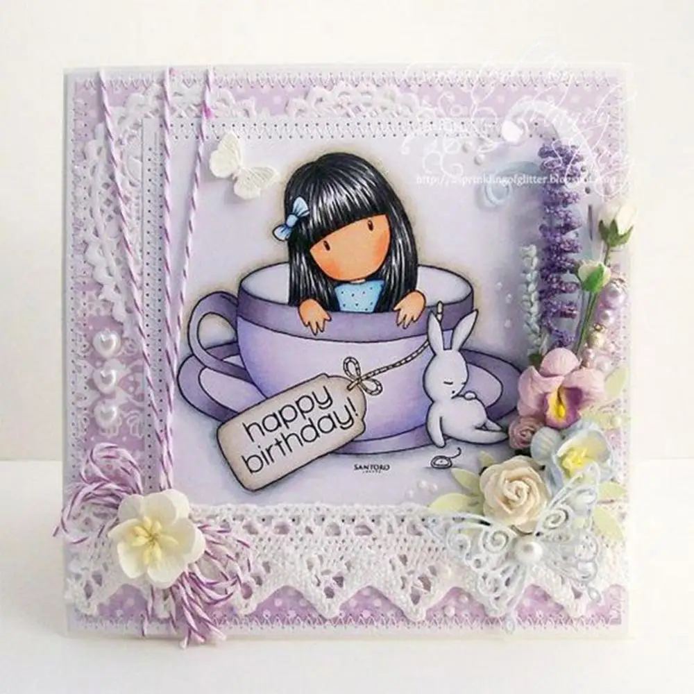 39 трафареты для девочек-сидящих птиц рукоделия скрапбукинга Новые поступления