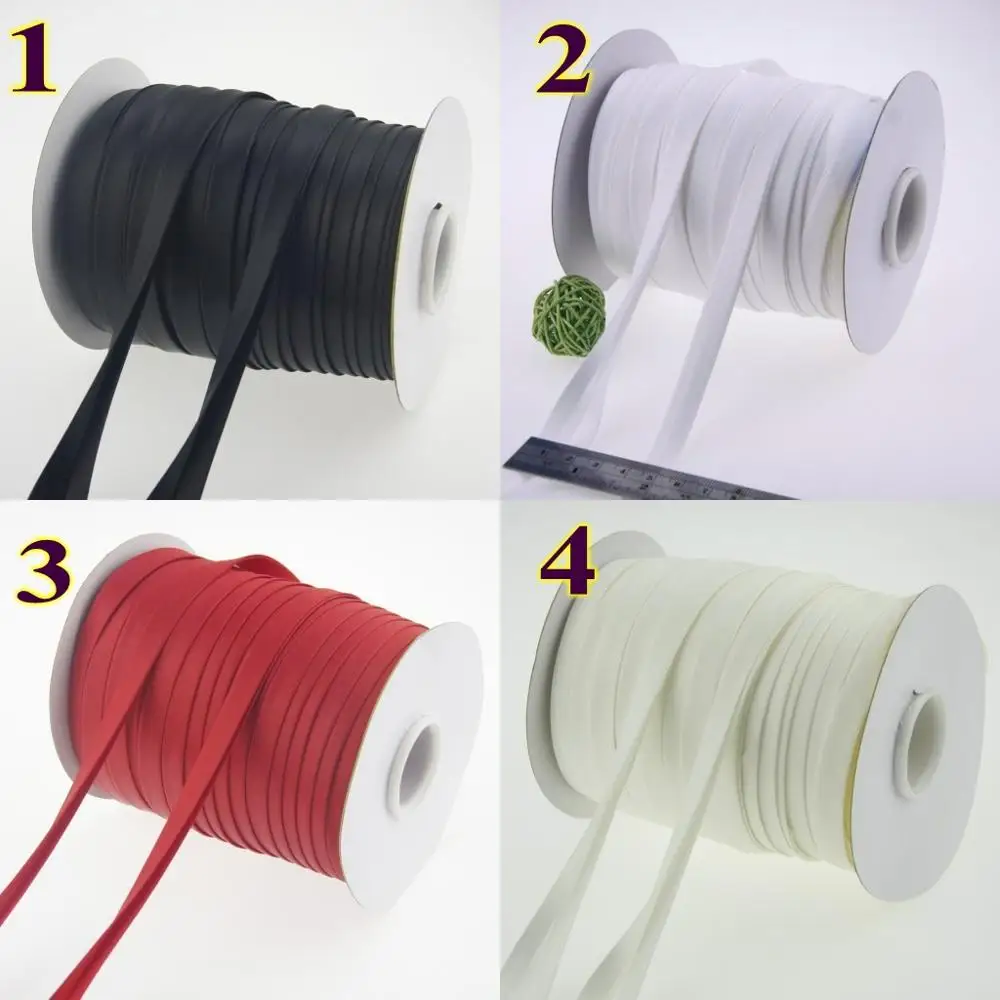 Polyester Satin Bias Tape Double Fold Size 1cm 80meter. Binding fold sewing edge material accessories DIY hand | Дом и сад