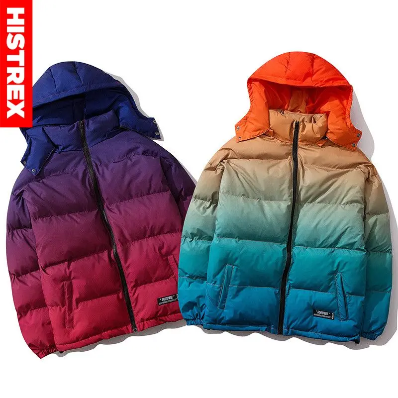 Мужская куртка с капюшоном в стиле хип-хоп зимняя уличная одежда 2022 парка