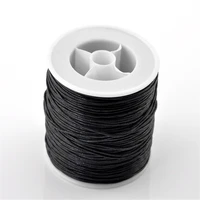 80 metersbox black waxed cotton cord 0 5mm dia cord for diy bracelet necklace jewelry making accessories b21508