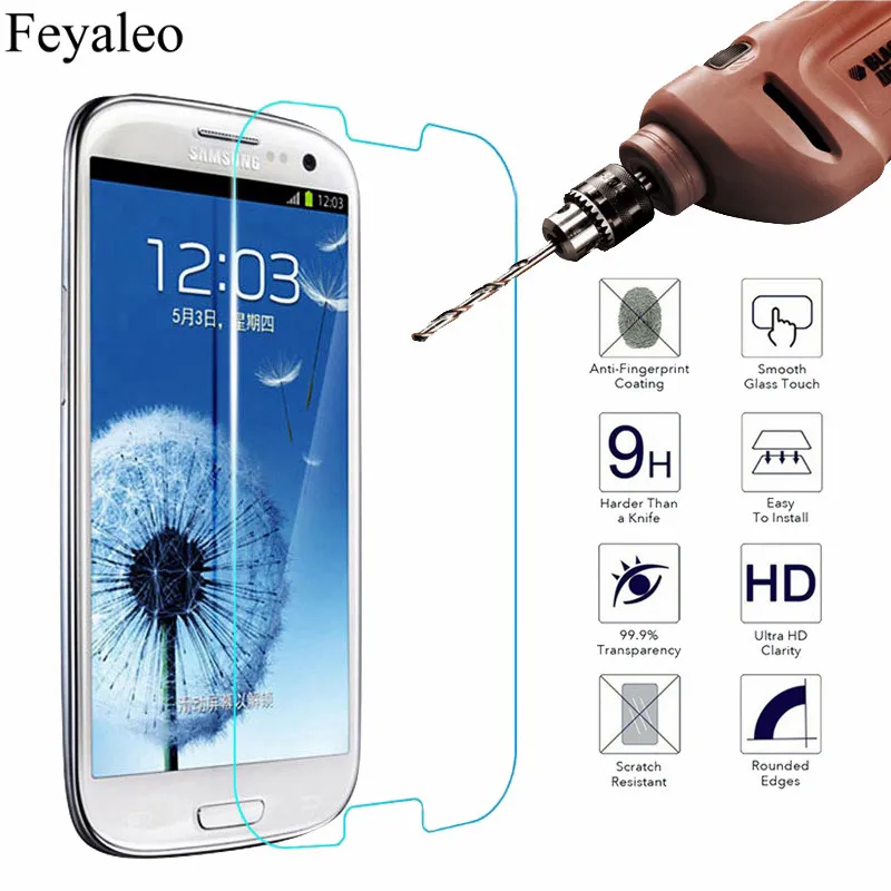 9H закаленное стекло для Samsung Galaxy S3 S4 S5 Mini S6 i8190 i9190 G800F Note 3 4 5 Защитная пленка