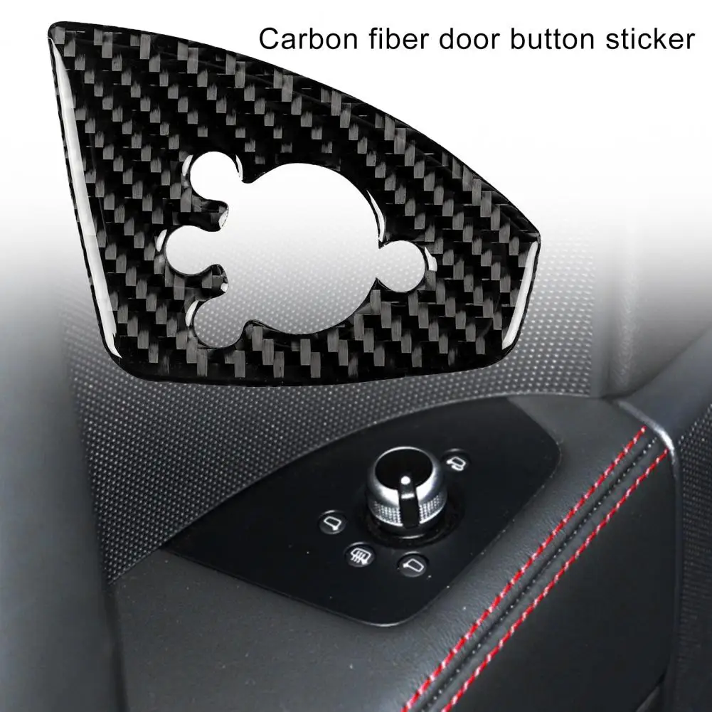 Car Door Button Frame Trim Carbon Fiber Left/Right Drive Sticker for Audi TT 8n 8J MK123 TTRS 2008-2014 | Автомобили и мотоциклы