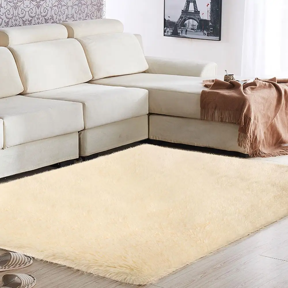 

Carpet Floor Area Rug Fluffy Rugs Shaggy Bright Anti-Skid Warm Polyester Fiber 160x200cm Multicolored Home Mat Living Room Sofa