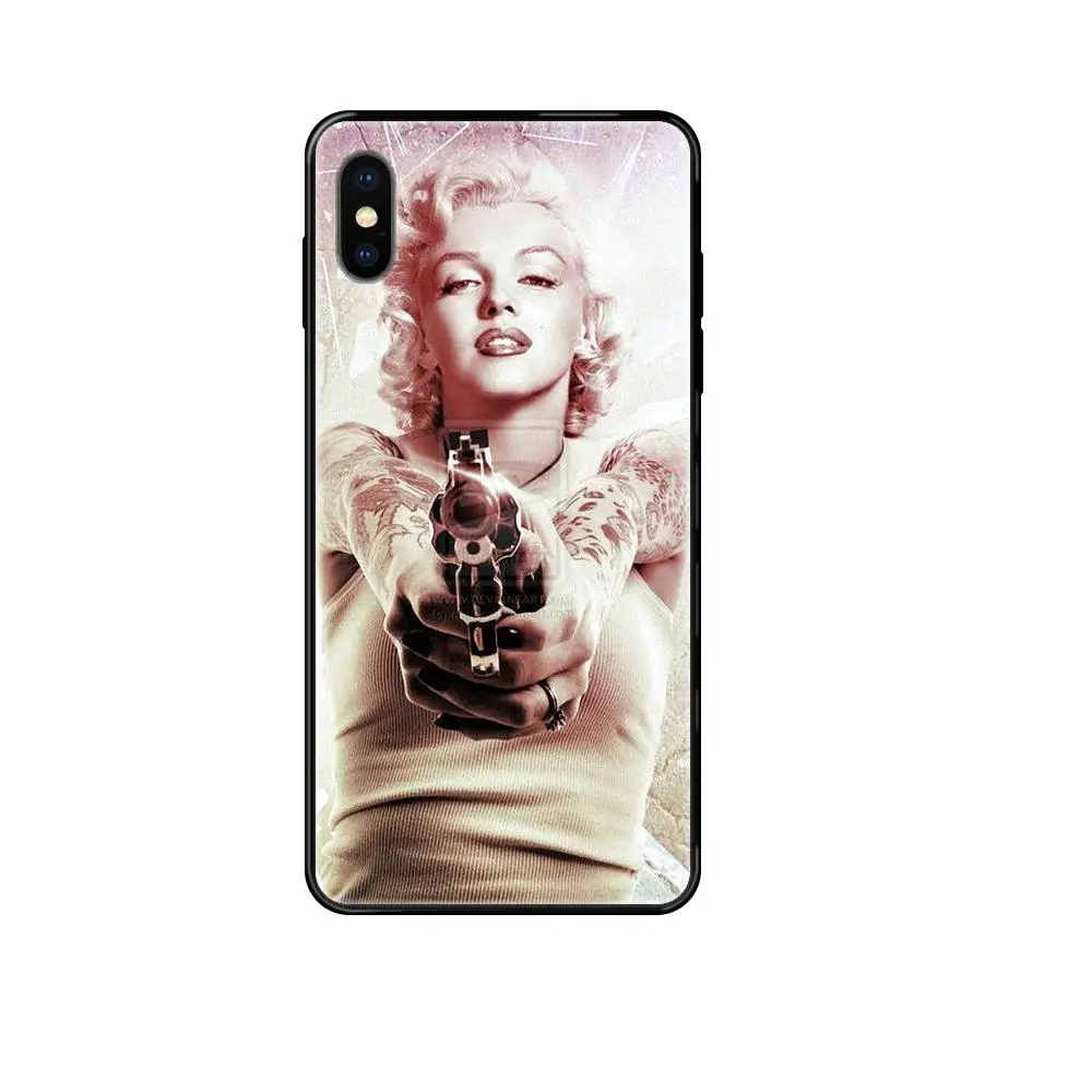 Marilyn Monroe Tattoo Guns Gangster TPU Capa For Redmi 3S 4X 4A 5 5A 6 6A 7 7A 8 8A 8T 9 9A K20 K30 S2 Y2 Pro Plus Ultra | Мобильные