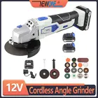 NEWONE 12 В угловая шлифовальная машина с 2000 мАч литий-ионный M10 угловой Электроинструмент Беспроводная резка и шлифовальная машина