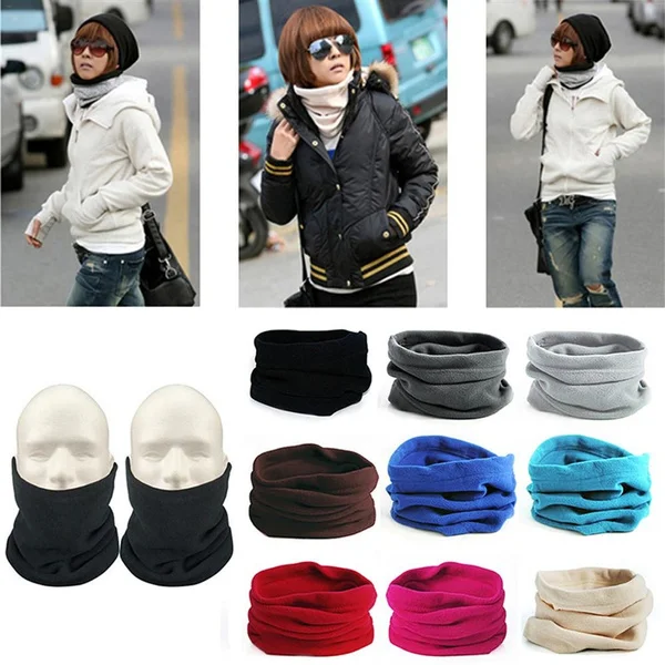 

Winter Fleece Neck Warmer Gaiter Thermal Bandana Face Cover Half Fleece Mask Hiking Cycling Running Sport Ski Tube Scarf Unisex
