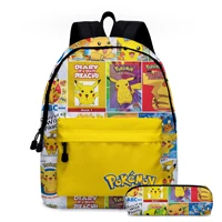 pokemon pikachu backpacks small bags unisex candy colors 3d oxford waterproof key chain accessories cute kawaii boys girls
