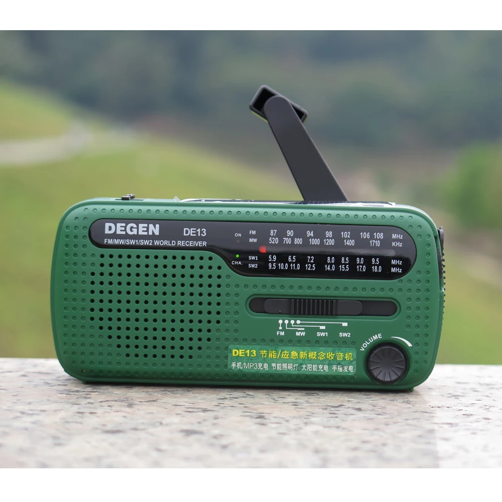 DEGEN DE13 фонарик Cranker FM AM SW Динамо Солнечный источник питания Аварийного Радио A0798A мир приемник