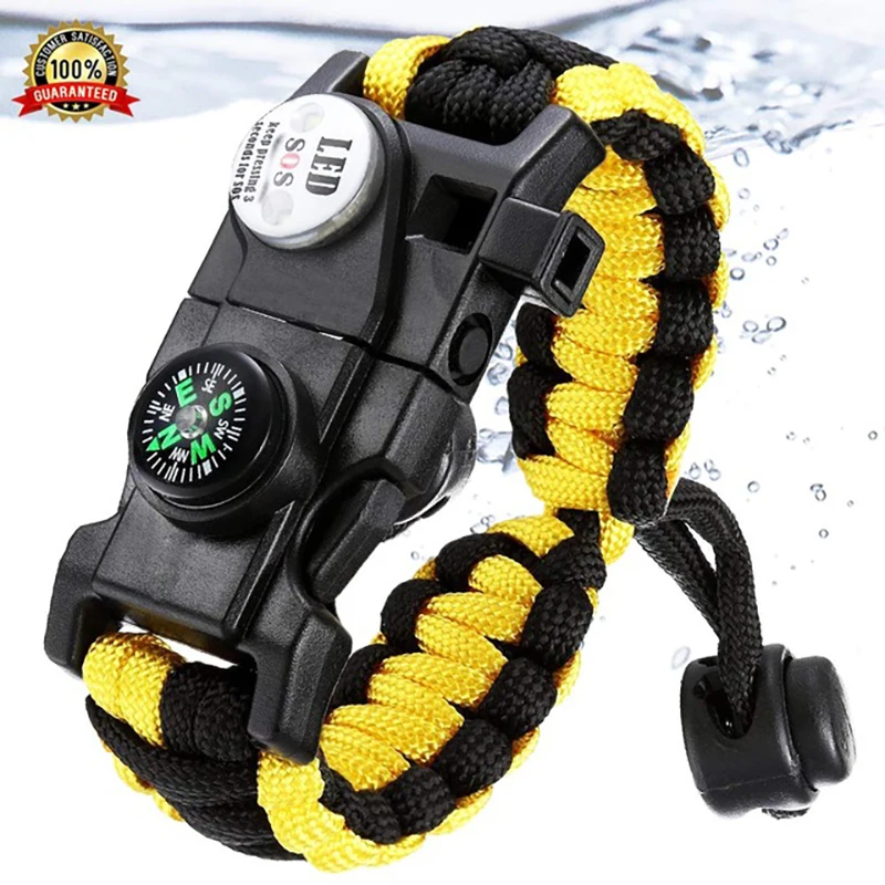 Открытый выживающий паракордиальный выжить браслет лагерь оборудование