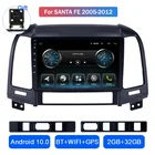 Автомагнитола для Hyundai Santa Fe 2005, 2006, 2007, 2008, 2009, 2010, 2011, 2012, Android 10, GPS-навигация