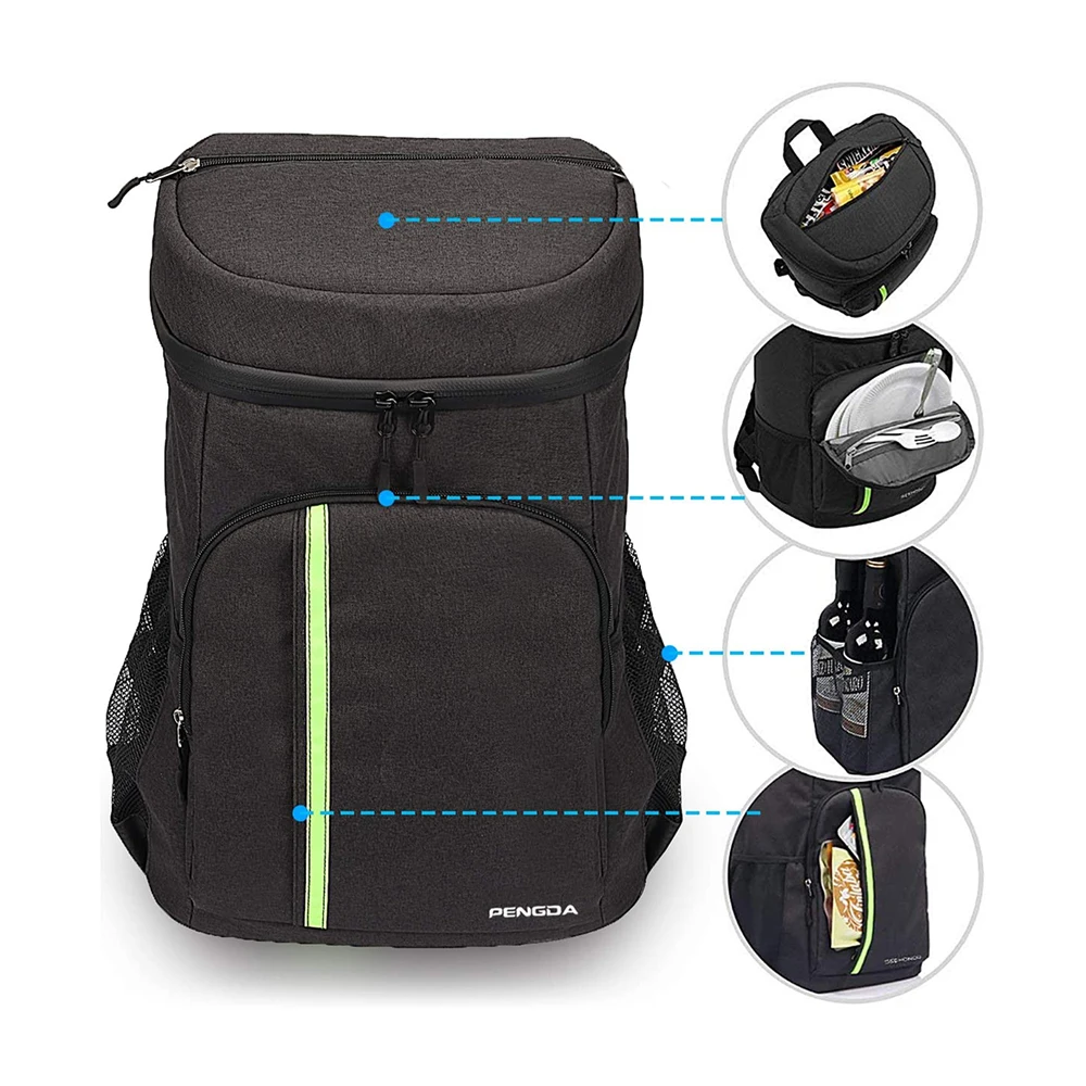 Крутая сумка 30 л рюкзак с изоляцией большой емкости легкие водонепроницаемые