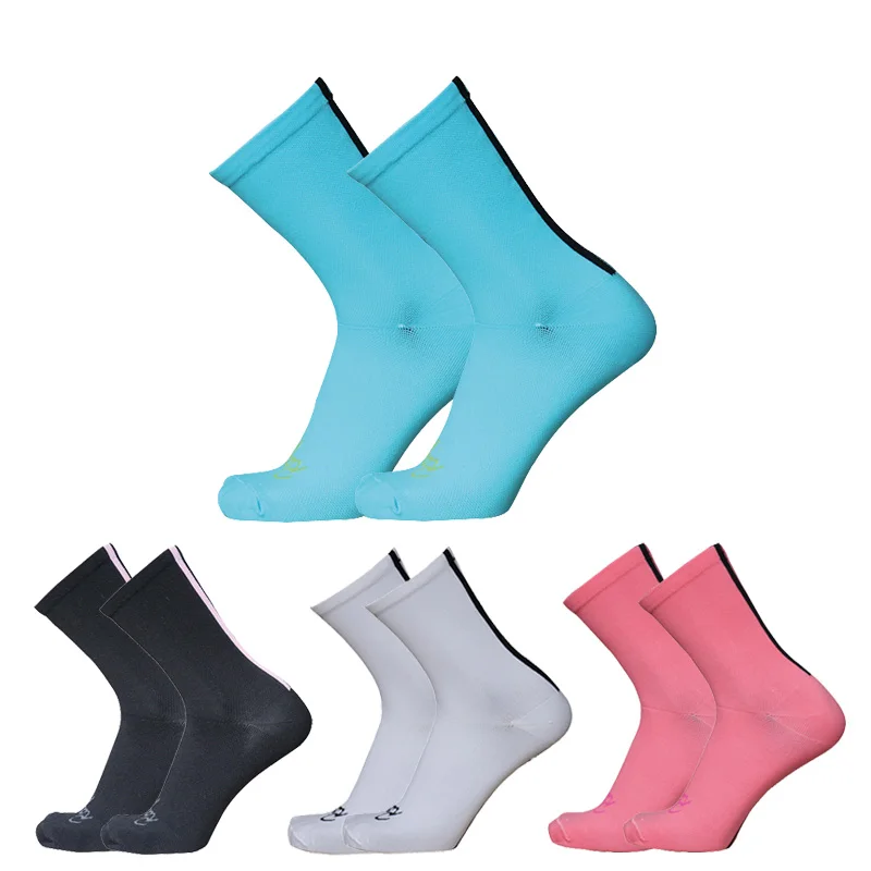 

Cycling Socks Back Stripes Men Women Outdoor Cycling Sports Socks Pro Competitions Racing Mountain Bike Sock Calcetines Ciclismo