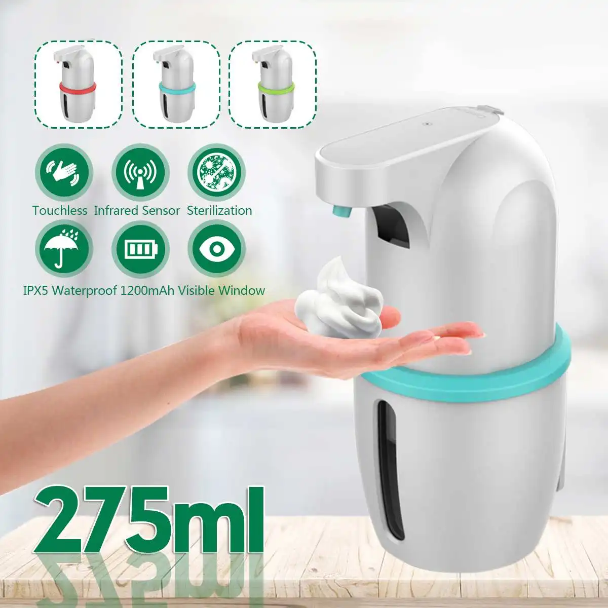 

Автоматический диспенсер для мыла сенсорный диспенсер для мыла и обладает ИК-датчиком движения Сенсор мыльный диспенсер для посуды Кухня В...