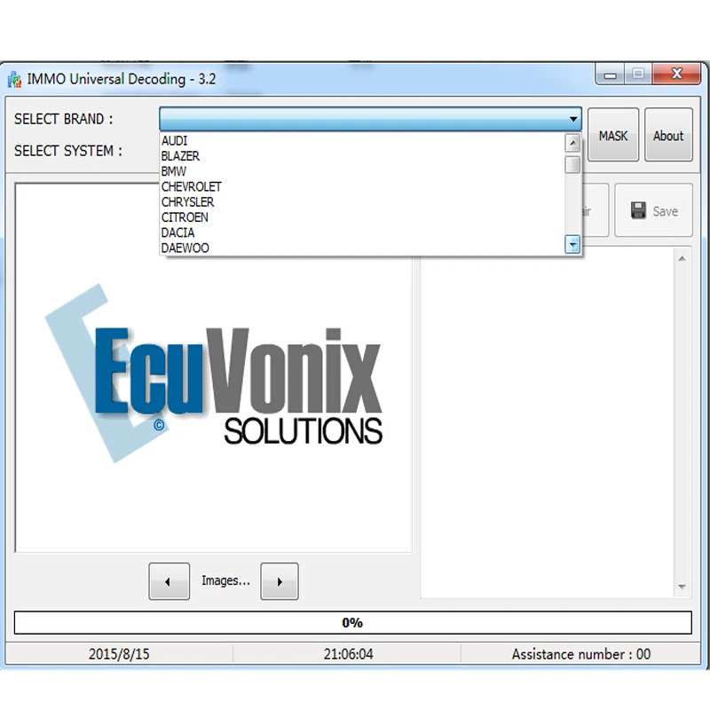 Для EcuVonix 3,2 IMMO Универсальное декодирование ЭБУ код читателя через