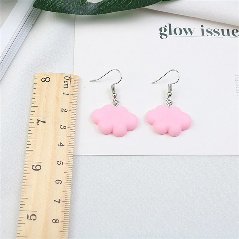 Женские акриловые серьги-подвески висячие серьги конфетных цветов с