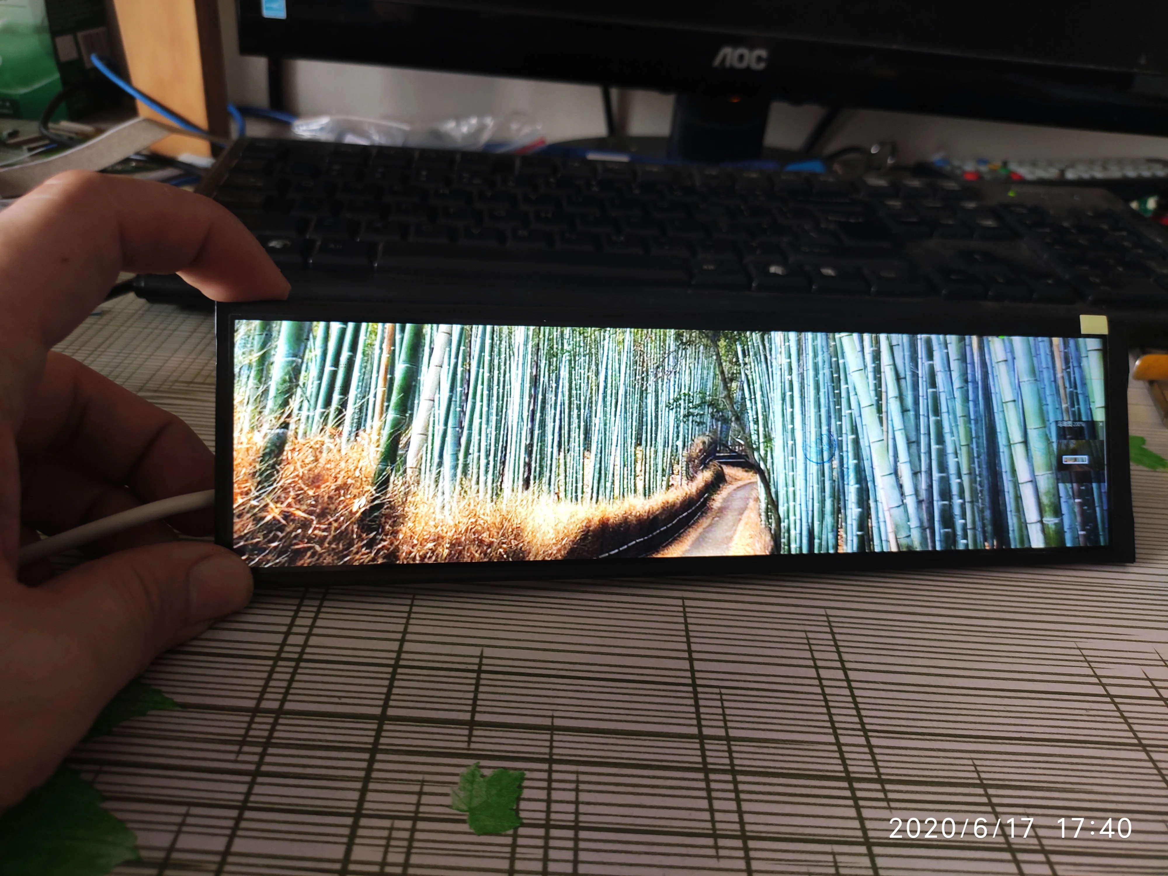 8 дюймовый IPS дисплей с длинной полосой вытянутая полоса HDMI совместимый Aida64