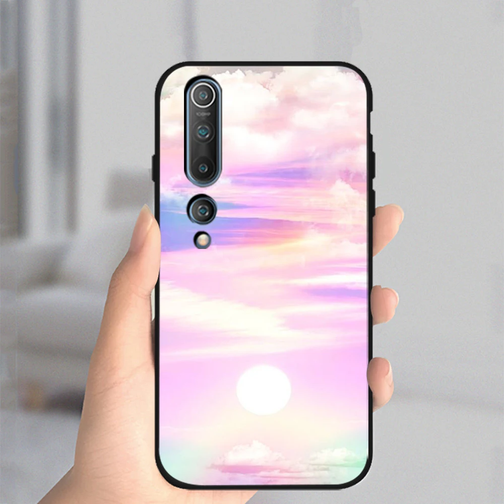 

Clouds Rainbow Case For Xiaomi Redmi Note 10 9 8 7 8T 9T Pro 9S K40 MI Note 11 10 9 10T 10S Pro Lite Poco M3 X3 F3 Soft TPU Back